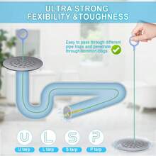 1-10 Pieces Of Drain Unclogging Tools, Drain Cleaner, Shower Drain Unclogging Tool, Sink Unclogging Tool, Drain Hair Remover, Sink Unhooking Tool, Drain Hair Remover, Pipe Unclogging Tool, Sewer Cleaning Wand, Snake Drain Cleaner, Hair Unclogging Tool