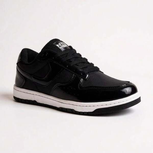 TENIS PRETO VERNIZ FEMININO MASCULINO NYC SHOES CASUAL ADULTO BRILHANTE