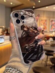 Transparent TPU Full Coverage Anti-Drop Protective Soft Case High-End Fashion Creative. Three Wild Horses Pattern Mobile Phone Case,Suitable For LPhone17/17Air/17ProMax/17Pro/16/15/14/13/12/11/XS/XR/X/7/8 Plus/Pro/Max&S25/S24/S23 Plus/Ultra. Suitable For New Fashion/Unisex/Handsome And Beautiful/Birthday Gift/Durable Anti-Stain And Anti-Fingerprint/Business Gift/Best Gift. - 無色 - 查看 7