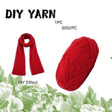 1 pièce, 50g/pièce, peut être utilisé pour les chapeaux, les écharpes, le crochet, les pantoufles et le tricot fait main.