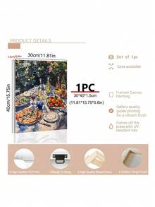 1pc Vintage Italy Posters Oil Painting Style Kitchen Prints,Abstract Pasta And Fork Prints Kitchen Fried Egg Wall Decor,Modern Dining Room Wall Art Funky Kitchen Poster,Bedroom Decor, Living Room Decor, Dining Room Wall Decor,Wall Arts, Wall Decor, Home Decor, Room Decor, Canvas Wall Art, Posters, Wall Art With Frame, Optional Frame ﻿