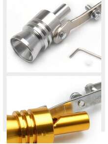 Turbo Whistle Exhaust Pipe Sound Maker, Turbo Whistler, Car Exhaust Roar Enhancer, Aluminum Exhaust Blow-Off Valve, Universal Auto Parts, Suitable For Cars And Motorcycles - Red - View 7