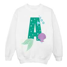 Disney Mens Alphabet A Is For Ariel Sweatshirt (White) - Biały - Zobacz 2