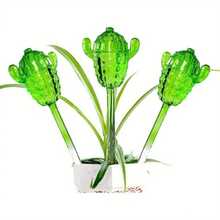 1pc Immortal Shaped Automatic Drip Irrigation System - Indoor Potted Plant Waterer, Low Maintenance Gardening Tool, Slow Infiltration Design, Cactus Theme Styling, Fashion Crafts