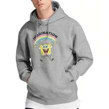 SpongeBob SquarePants Herr Simple Imagination Hoodie (Sport Heather) - Grå - Visa 6