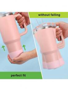 2 piezas/1 pieza Funda de silicona para vasos, cubierta protectora anti-arañazos y abolladuras, se ajusta a vasos de vidrio de 40oz, 30oz, 20oz, compatible con vasos y tazas aisladas, accesorios para vasos para deportes y actividades al aire libre