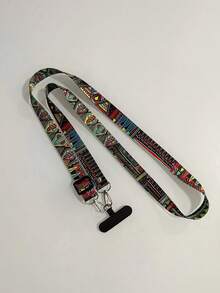 时尚花卉手机挂绳，波西米亚风手机带，可调节斜挎手机挂绳 - 彩色 - 查看 4