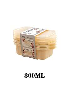 3个装食品储物盒，带按扣盖，塑料果蔬保鲜盒，微波炉和冰箱适用，多功能方形，方便储存家庭聚会、节日和日常餐食。 - 彩色 - 查看 12