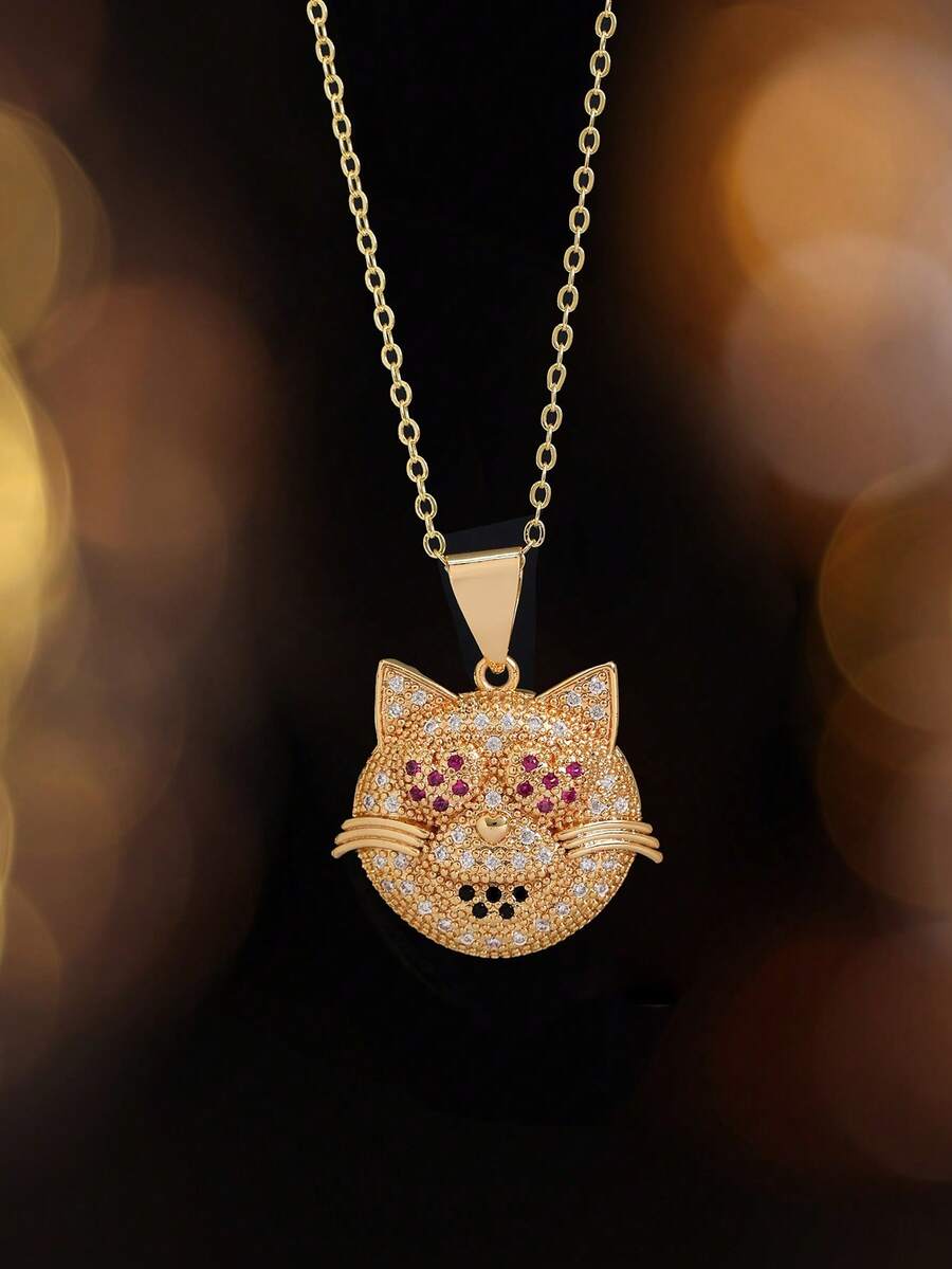 Colar Pingente de Hip Hop Corrente de Hip Hop Colar com Pingente Banhado a Ouro 14K, Fantasia de Hip Hop, Para Adolescentes