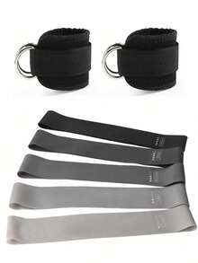 1PC Of Ankle Straps ,Taekwondo Ankle Brace Leg Strength Training Resistance Band Ankle Cuffs Combination Exercise Strap,Fitness Ankle Strap Deadlift Hip Stretch Leg Strength Training Ankle Strap For Binding Feet, Long Frame Ankle Ring - Multicolor - View 7