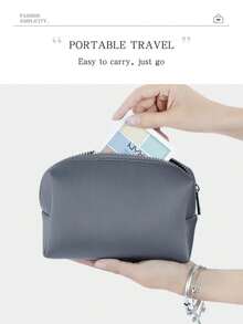 Portable Sold Color Square Makeup Beauty Storage Bag Multifunctional Waterproof Zipper Makeup Bag