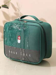 1 حقيبة تخزين طبية متعددة الوظائف، حقيبة إسعافات أولية محمولة للسفر، طقم إسعافات أولية للطوارئ المنزلية، صندوق إسعافات أولية كبير السعة، حاوية أدوية علاجية، حقيبة تخزين محمولة، مناسبة للمنزل والسفر والتخييم والمغامرات الخارجية، هدية رائعة للعائلة