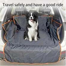 Forro de carga para mascotas a prueba de agua y resistente a los arañazos para el maletero del coche, extraíble y lavable - Negro - Ver 1