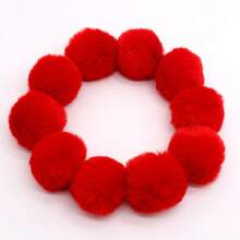 10pcs 5-6cm Faux Rex Rabbit Fur Pompom Balls Artificial Fluffy Soft Christmas Pompons DIY Pom Poms Handmade Keychain Charms Clothing Hats Gloves Sewing Crafts Supplies - Multicolor - View 20