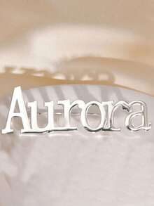 1 pieza Alfiler con nombre personalizado, etiqueta de nombre personalizada, alfiler con inicial, alfiler con letra, insignia con nombre, regalo para dama de honor, regalo de cumpleaños, accesorio para ropa y bolsos