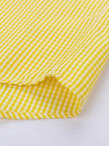 Men's Casual Comfortable Plaid Shirt - 黃色 - 查看 5