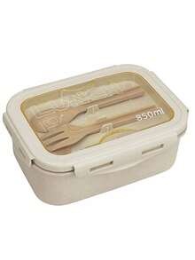 1 pieza Caja bento estilo japonés personalizable, portátil, a prueba de fugas, adecuada para exteriores, viajes, estudiantes, trabajadores de oficina, vuelta al colegio, vacaciones de invierno, regalo del Día de San Valentín, hecha de PP+PLA, Kawaii, única, casual, recipiente de comida personalizado, artículos esenciales para bodas, ambiente cálido, hogar y vida, vajilla personalizada - multicolor - Ver 10