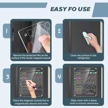 Acrylic Magnetic Chore Chart For Kids, 9.5&#34;X12&#34; Behavior Reward Responsibility Chart For Kids\/Teens\/Adults Chore Chart For Multiple Kids, Reusable Chore Checklist &Amp; Responsibility Tracker (1 Pack)