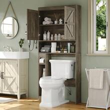 Furniouse Toilet Cabinet, Over-Toilet Storage Cabinet, Bathroom Storage Cabinet, Laundry Room Storage Cabinet. Minimalist Design With Ample Storage Space, Easy Assembly, And Long-Lasting Durability. The Ultimate Bathroom Storage Solution. - Xám - Xem 12