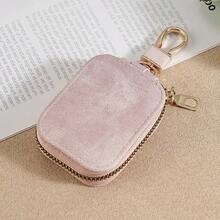 Premium Leather Apple Protective Case With Zipper And Keychain, Fashionable Protective Shell, Available In Multiple Colors, Compatible With Apple 1/2/3/4/New Apple 1/2 - Multicolor - View 25