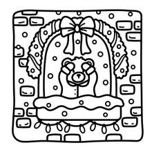 1 Piece (21cm*21cm) New Adult Coloring Book, Thick Paper, Opaque, Clear Lines, Easy To Color, Suitable For Gatherings With Friends, Includes "Christmas Countdown" Coloring Book With Whimsical Snowmen, Holiday Penguins And Holiday Scenes, DIY Coloring, Cultivate Thinking Ability, Suitable For Stationery, School Supplies, Suitable As A Gift For Girls, Perfect Gift For Wedding Season, Mother's Day - ADVENT CALENDAR - View 10