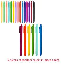 12/6/3pcs Morandi Pastel Colored Ink Gel Pen Set - Retractable Rubber Finished Gel Ink Pens-Aesthetic Pens - Colorful & Cute Pens For Journaling, Writing, Office And School Supplies