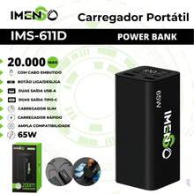 Carregador Portátil Power bank Slim Ultra Rápido 65w 20000mah Imenso IMS-611D