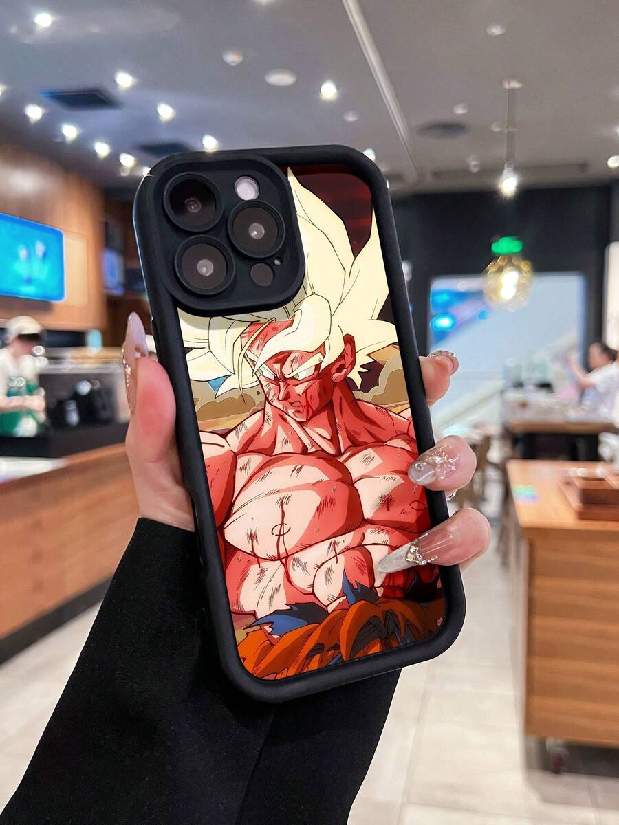 Funda para teléfono con diseño de Super Rage Element, compatible con iPhone 16, 15, 14 Pro Max, 13, 12, 11, XR y XS Plus. Fabricada en silicona TPU, ofrece protección contra golpes y caídas, además de una excelente sensación al tacto. Es el regalo ideal para familiares, amigos y seres queridos. - Negro - Ver 1