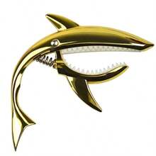 金属鲨鱼吉他变调夹，高品质锌合金，适用于原声吉他、电子吉他、尤克里里和贝斯，符合人体工程学的握把（4 种颜色可选） - 彩色 - 查看 9