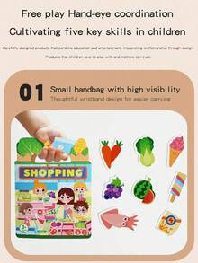 Buku Stiker DIY yang Dapat Digunakan Kembali untuk Anak-Anak - Stiker Gelembung Multi-Adegan dan Multi-Tema, Stiker Jeli Kreatif, Buku Stiker Portabel untuk Aktivitas Tenang dan Menyenangkan, Buku Stiker Interaktif yang Dapat Dilepas, Mainan Edukasi Dini untuk Anak-Anak, Aktivitas Perjalanan, Cocok untuk Seni dan Kerajinan, Hadiah Ulang Tahun dan Liburan yang Ideal untuk Anak Laki-Laki dan Perempuan - MultiWarna - View 5