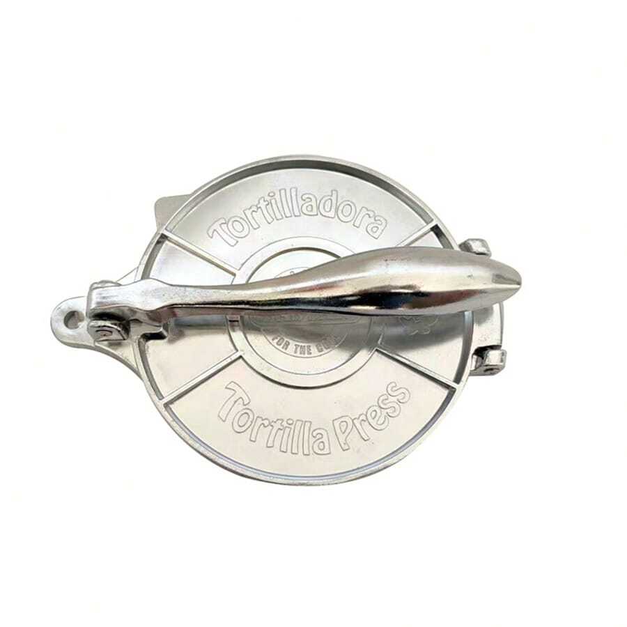 IBERIAN 1 pieza Creadora de crepes de aleación de aluminio de 8 pulgadas/20 cm de plata, prensa de tortillas, prensa de tortillas, fabricante de chapati, adecuada para el hogar, hotel comercial, regalo de Navidad