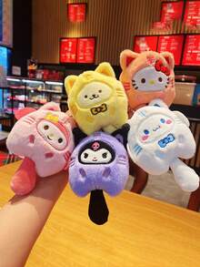 1pc  Hello  Kitty    Keychain Cute Anime Keychain Ring Bag Backpack Charm Car Pendant Ladies Christmas Gift Holiday Gift - Multicolor - View 4