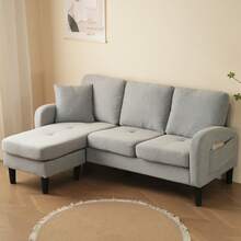 Sofa Bed Set - Grey + Foam + 3 Seat - View 1