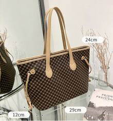Women's Handbags, Wallets With Handles, Tote Bags, Shoulder Bags With Large Capacity, Suitable For Travel And Commuting - Apricot - View 6