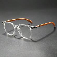 经典简约裸框无度数眼镜，日常办公无度数眼镜 WM86015 - 彩色 - 查看 7