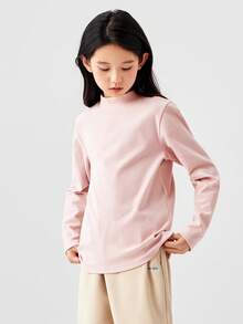 Balabala Maglietta a maniche lunghe invernale per ragazze pre-adolescenti, strato base morbido ad alto collo per ragazzi e ragazze