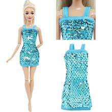 10-Piece Set Of Doll Clothing And Accessories, Including 5 Shimmery Dress Outfits And 5 Random Headpieces, Suitable For Dolls Measuring 11.5 Inches In Size (Excluding The Doll Itself). - Multicolor - View 9