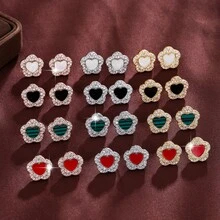 1 cặp hoa tai cá nhân hóa thời trang, mẫu mới năm 2024, thích hợp làm quà tặng Valentine, Mẹ, Mẹ, Ngày của Mẹ, Quà tặng - Hoa tai - Xem 10