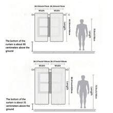 2pcs Christmas Santa Claus Decorative Curtains, Holiday Window Design With Pine Trees, Gifts, Snowy Scenery, Privacy Protection For Living Room, Bedroom, Kitchen, Holiday Home Decor