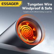 ESSAGER 多功能Type C手机OTG点烟器，车载家用无油打火机 - 灰色 - 查看 3