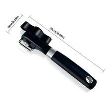 Quick And Easy Stainless Steel Can Opener A Multifunctional Kitchen Tool Easily Open Cans - 黑色 - 查看 3