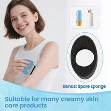 Sunscreen Applicator For Adults & Families - & Refillable, Sunblock Buddy Brush Set With Protective Caps, Sun Lotion Applicator Sun Cream Brush - Multicolor - View 11