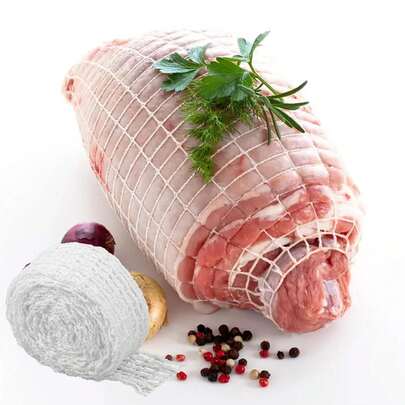 Durable Reusable Sausage Casing Net, Allows Sausages And Meats To Breathe Fully - Breathable Design Prevents Cracking, Easy-To-Clean Kitchenware, Suitable For Hams And Meats, Ham Cooking Accessory, Effective Steam Circulation.