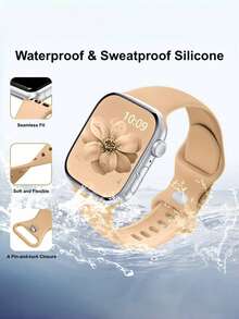 10pcs Waterproof Watch Bands, Compatible With Apple Watch 38mm, 40mm, 41mm, 42mm, 44mm, 45mm, 46mm, 49mm, Unisex; Soft Silicone Sport Bands, Compatible With Apple Watch Series 10, SE, 9, 8, 7, 6, 5, 4, 3, Ultra; Fashionable Fitness Essential Gift Set - 彩色 - 查看 3