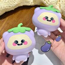 1/2/4pcs Squish Stress Balls Peach Squeeze Ball, Vegetable, Fruit And Animal Pinching Stress-Relieving Toys Stretchy Fruit Stress Dough Ball Squeeze Fidget Sensory Toys, Pink Peach Squish Toys For Kids & Adults, Squeeze Ball For Anxiety Relief, Improve Focus, Relax, Random Styles And Colours - Multicolor - View 5