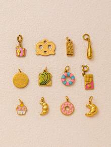 1 Pieza Gafas clásicas simples, copa de vino, colgante con diseño de huella de pata, cuerno, corazón, brújula, regalo para mujeres, accesorios de joyería para damas, kit de manualidades para llavero