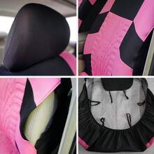 9件套通用汽车座椅套，适用于卡车、SUV，加厚海绵填充，热压成型，全套汽车座椅套，汽车配件 - 均碼 - 查看 4