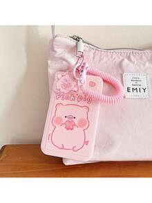 1 Stück süße Cartoon Tier Kartenhülle, wasserdicht und langanhaltend, mit Skateboard Design, einfach zu demontieren. Inklusive passendem Schlüsselanhänger und elastischem Seil. Cartoon Form, geeignet für Schülerausweise, Busfahrkarten, Essenskarten Schutzhüllen, Schlüsselanhänger Arbeitsausweise, Zugangskarten, Arbeitsausweise