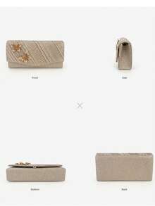 New Butterfly Envelope Clutch Bag, High-End Handbag For Banquet, Wedding, Party, Princess Style, Rhinestone Decor, Versatile Shoulder/Crossbody Bag