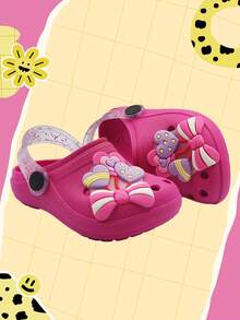 Children's Slippers For Boys And Girls With 3D Capybara Designs - Lazo rosa - Ver 1